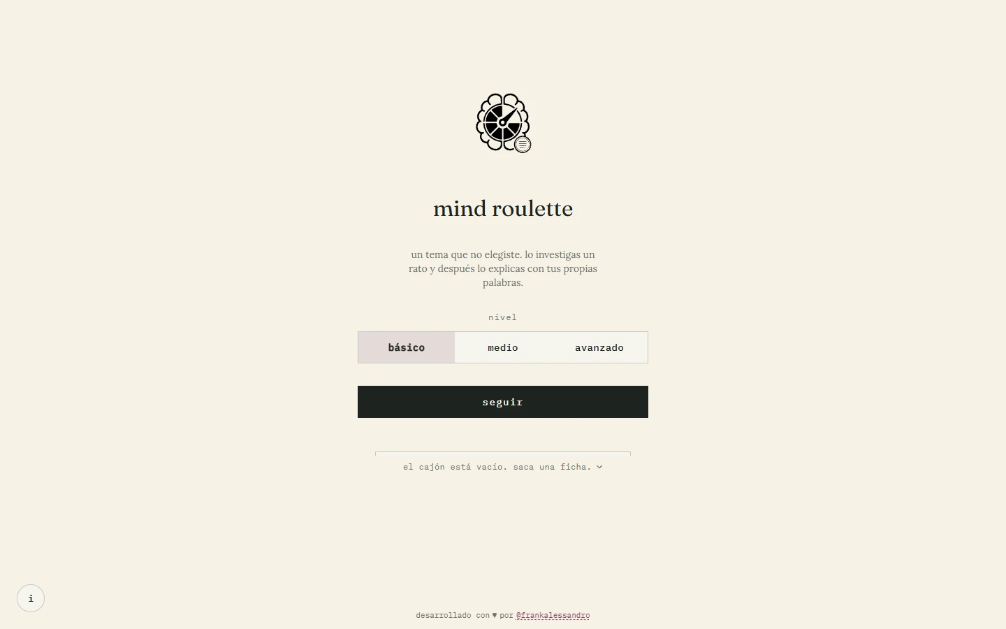 Captura de Mind Roulette